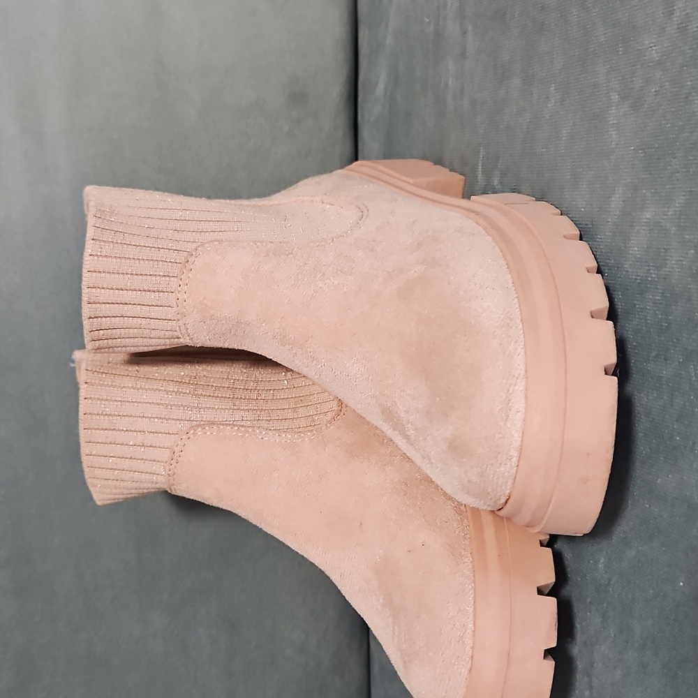 Girls Blush Pink Blowfish Boots